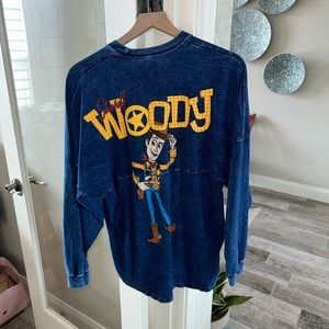 Disney Parks Sheriff Woody Spirit Jersey Men’s Size S Blue